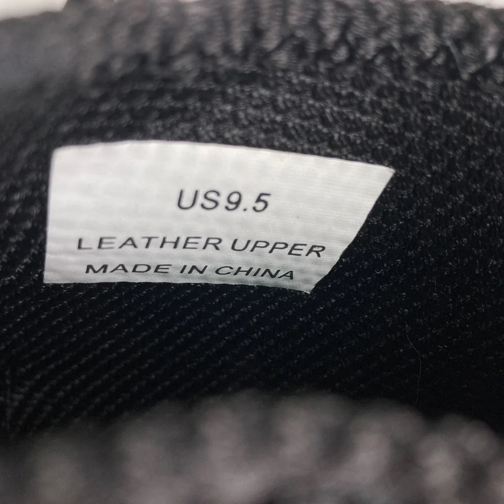 Territory Leather Chukka Sneaker Boots Patton Black White Hybrid Shoe Mens 9.5